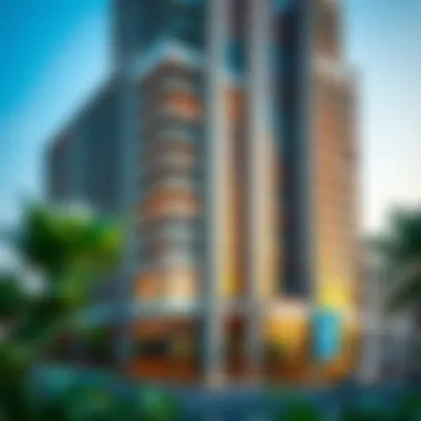 Architectural Elevation of Address Opera Tower Architectural elevation of Address Opera Tower showcasing its modern design