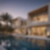 Contemporary architectural design of Al Waha Villas