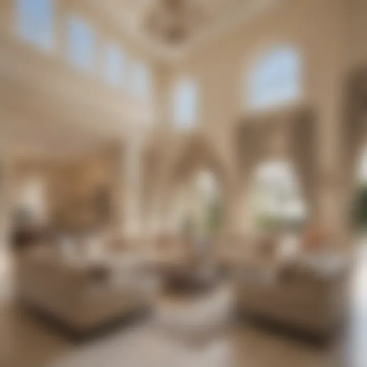 An elegant living space inside Al Waha Villas