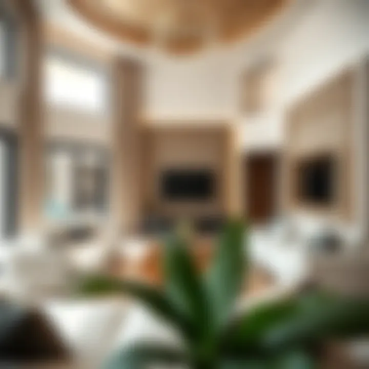 Luxurious living room interior in Arada townhouses