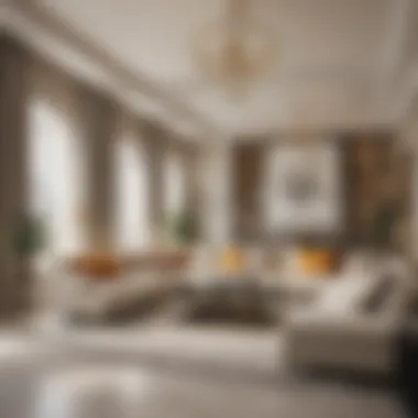 Luxury Apartment Interior in Dubai Interior of a spacious luxury apartment in Dubai