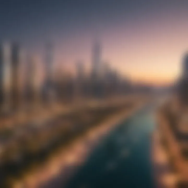 Vibrant Dubai skyline showcasing real estate