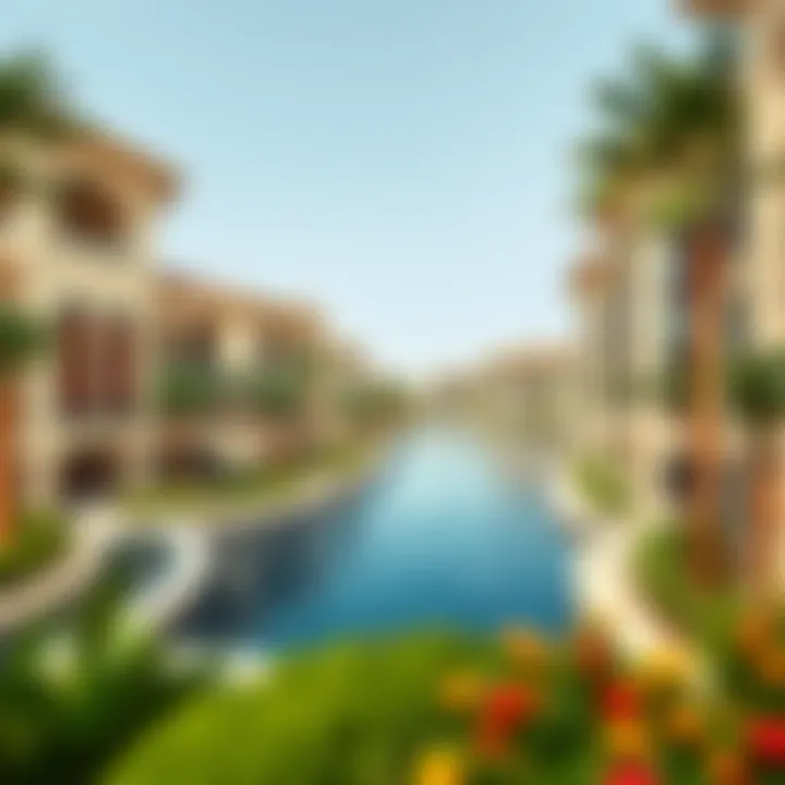 Architectural marvels surrounding the lagoons