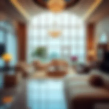 Lavish interior showcasing elegant lifestyle in a Dubai mansion