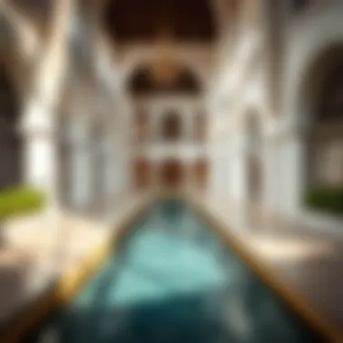 Close-up of the unique architectural elements of Eden House Canal