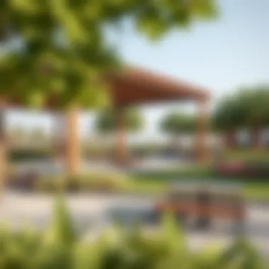 Community amenities at Emaar South, highlighting parks and recreational areas for residents