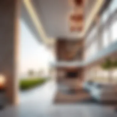 Architectural Marvels on Al Ramhan Island Modern architectural design of a luxury property on Al Ramhan Island
