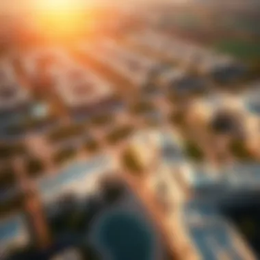 Aerial View of Al Waha Stunning aerial view of Al Waha community showcasing its landscape and architecture
