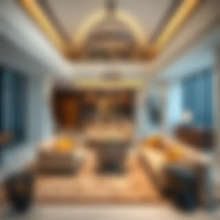 Luxurious lounge area within Edison House highlighting upscale living