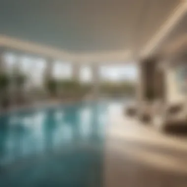 Premium Amenities for an Upscale Lifestyle Luxury amenities at Ellington House Three including a swimming pool and gym