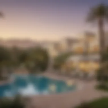 The Vibrant Community Life of Emirates Hills Panoramic view of the Emirates Hills community and amenities