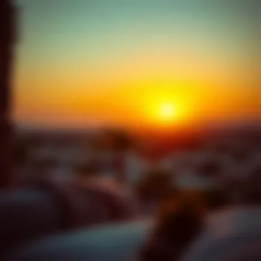 Breathtaking Sunset View Over Arabian Ranches Scenic view of Arabian Ranches at sunset