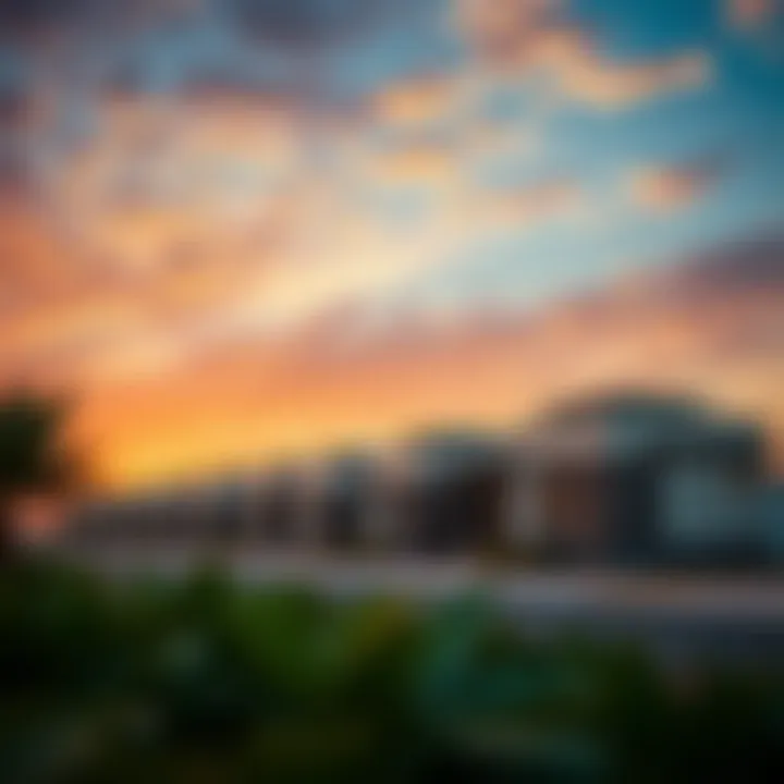 Breathtaking sunset over Jubail Island villas