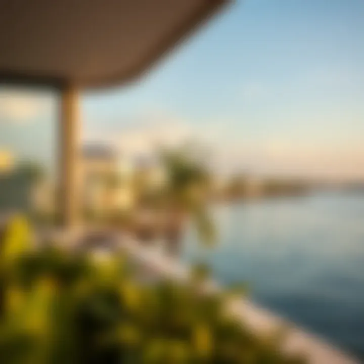 Serene waterfront view from Jubail Island villas