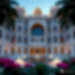 Exterior view showcasing the grandeur of Jumeirah Zabeel Saray Royal Residences