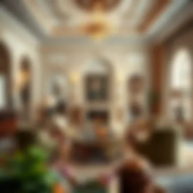 Luxurious living room interior of a Royal Residence