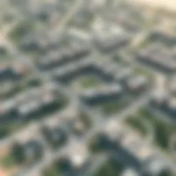 Aerial view of Mira 4 showcasing the community layout and greenery