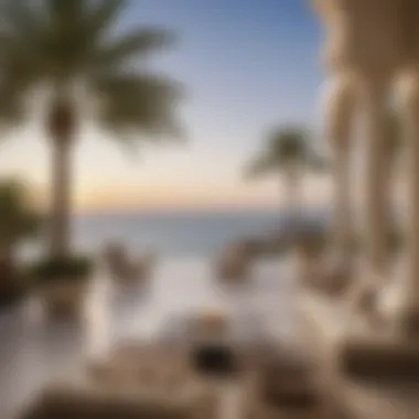 Terrace Views from Palm Jebel Ali Villas Breathtaking views from the villa's terrace overlooking the waterfront