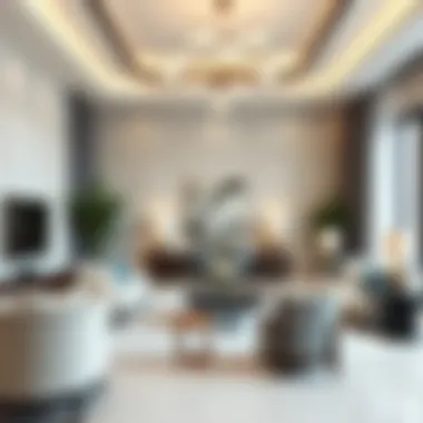 Luxurious interior design of a residence