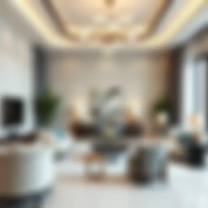 Luxurious interior design of a residence