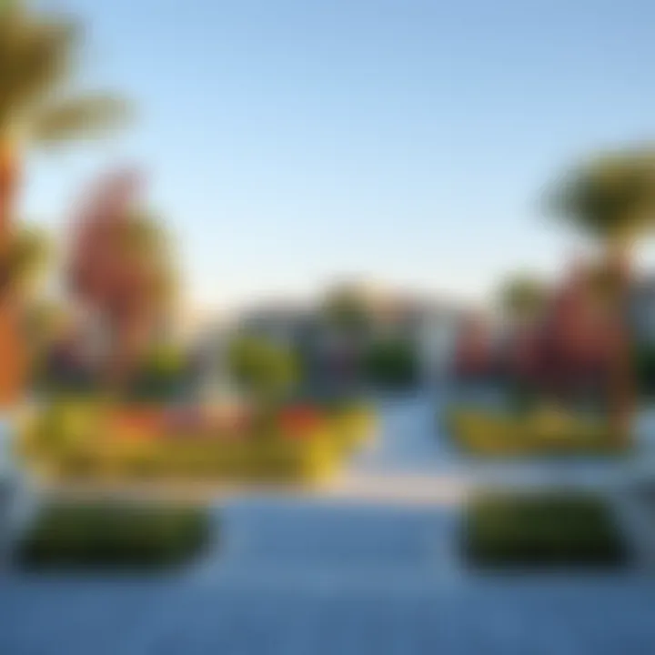 Beautifully landscaped community park