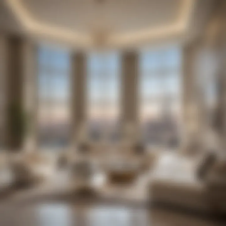 Elegant interior design of a Dubai penthouse