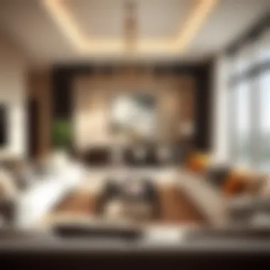 Sophisticated Interiors: Modern Living Redefined Elegant living area adorned with modern furnishings