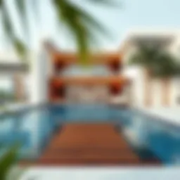 Stunning pool villa with modern architecture