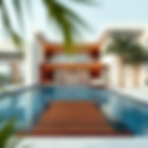 Stunning pool villa with modern architecture