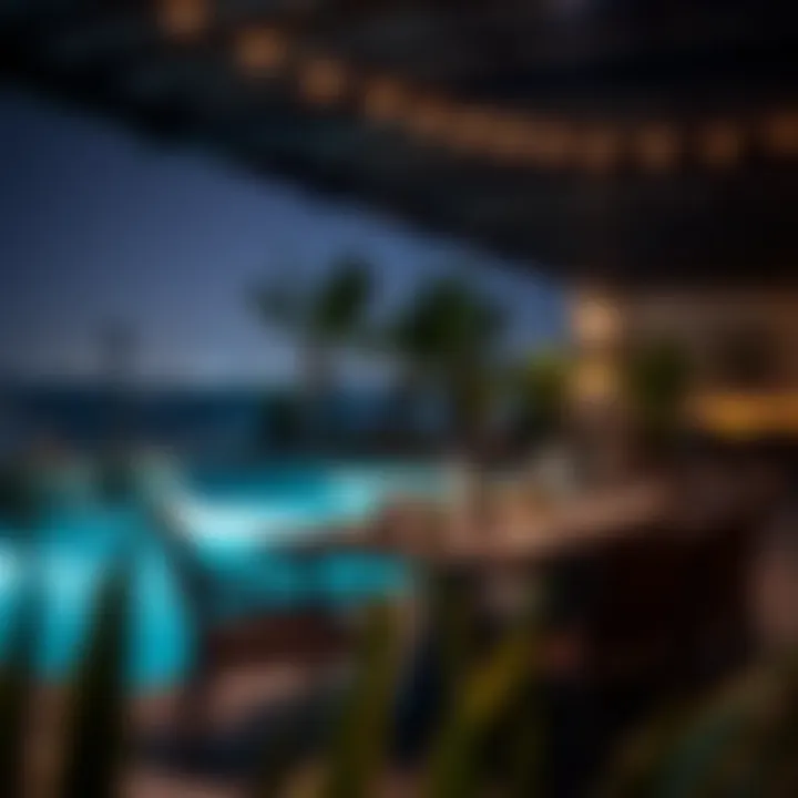 Exquisite outdoor dining by the private pool