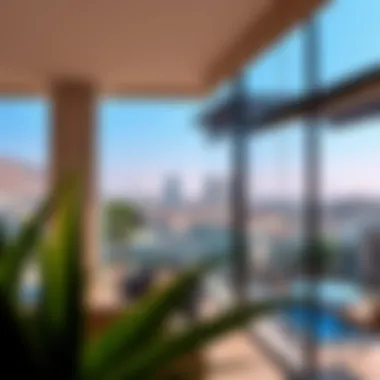 Breathtaking Balcony Views from a Semi-Detached Villa Stunning view from a balcony of a semi-detached villa overlooking Dubai