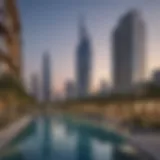 Stunning view of Sobha Meydan skyline showcasing luxury apartment towers