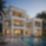 Luxurious exterior view of Sobha Villas showcasing elegant architecture