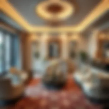 Elegance Inside a 22 Carat Villa Luxurious interior design highlighting elegant furnishings and decor