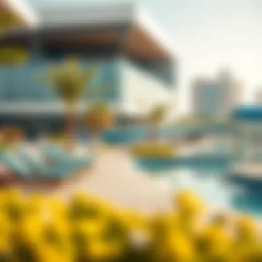 Modern amenities and recreational facilities in Dubai Lagoon