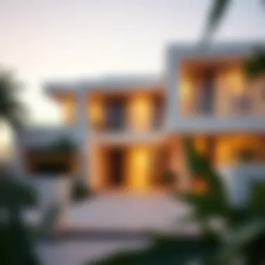 Modern Architectural Marvels in Dubai Luxurious exterior of a signature villa showcasing modern architecture
