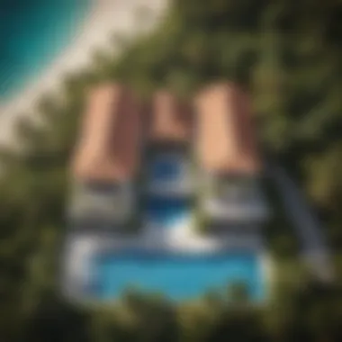 Surrounding Amenities of Five Palm Villa Aerial view showcasing the villa's surroundings