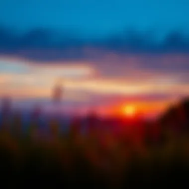 Stunning Sunset Over Hudayriyat Hills Breathtaking view of Hudayriyat Hills at sunset