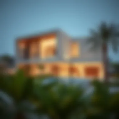 Contemporary Real Estate in Hudayriyat Hills Modern real estate development near Hudayriyat Hills