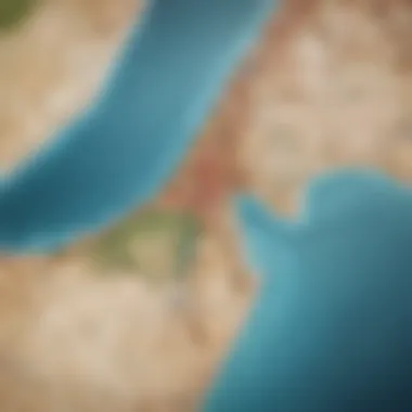 Dubai's Geographical Divisions Detailed map showcasing Dubai's geographical divisions
