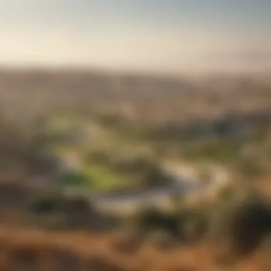 Panoramic View of Dubai Hills Panoramic view of the Dubai Hills community