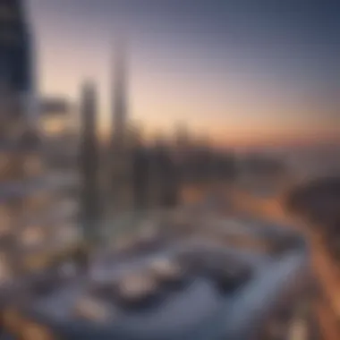 Skyline View of Luxury Penthouses in Dubai Stunning skyline view of Dubai showcasing luxury penthouses