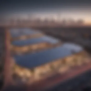 Solar panels integrated into Dubai's urban landscape