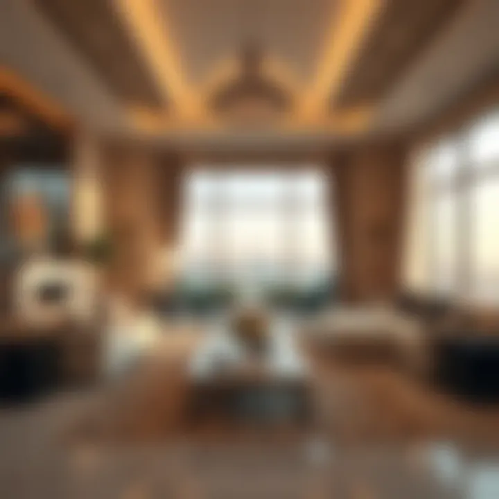 An elegant interior of a luxury house reflecting lifestyle options in Dubai