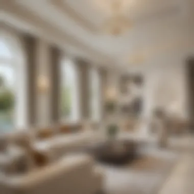 Luxurious Interior of a Dubai Townhouse Interior view of a luxurious townhouse highlighting spacious living areas