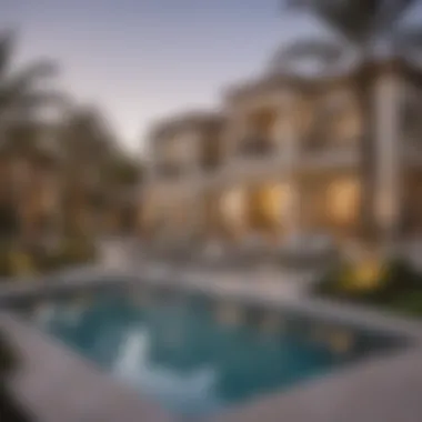Amenities Enhancing the Villa Lifestyle Luxurious community amenities in a Dubai villa neighborhood