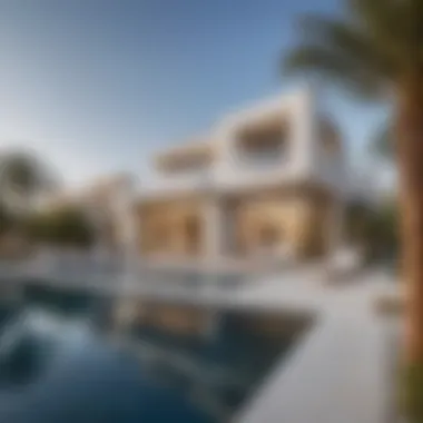 Modern Villa Architecture in Springs Dubai Stunning villa exterior in Springs Dubai showcasing modern architecture
