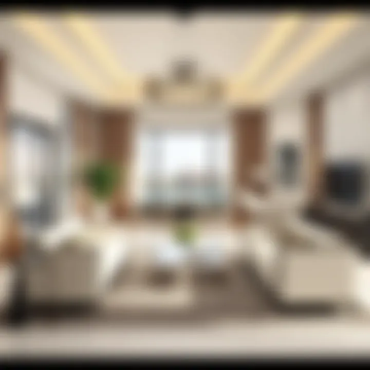 Inviting villa interior with modern furnishings and elegant decor