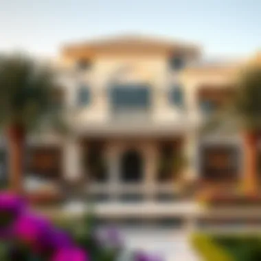 Stunning Villa Architecture in Silicon Oasis Luxurious villa facade in Silicon Oasis