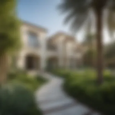 Serene Landscaping in JVC Lush green landscaping around a villa in Jumeirah Village Circle